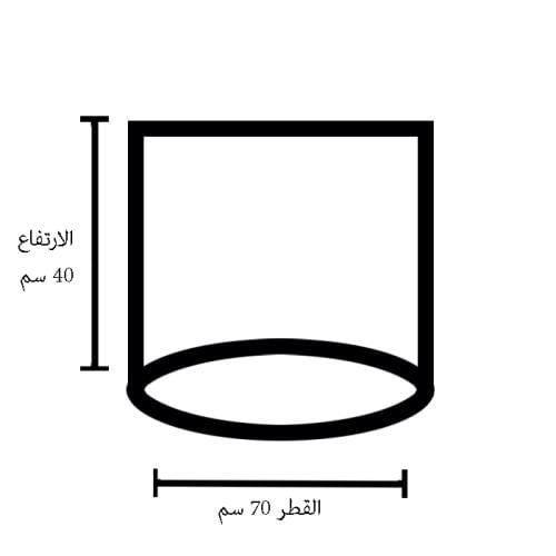 حوض قماشي 50 جالون رمادي