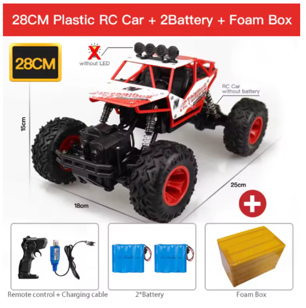 ZWN remote-controlled car equipped with LED lights, remote control car, four-wheel drive car, radio alloy G, trailers, off-road trucks for kids, toys for boys