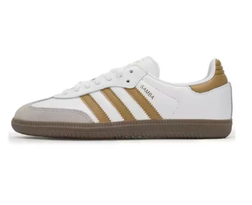 حذاء Adidas Originals Samba CNY "Year of Snake" مريح ومتعدد الاستخدامات ومضاد للانزلاق ومقاوم للارتداء للرجال والنساء باللون الأبيض