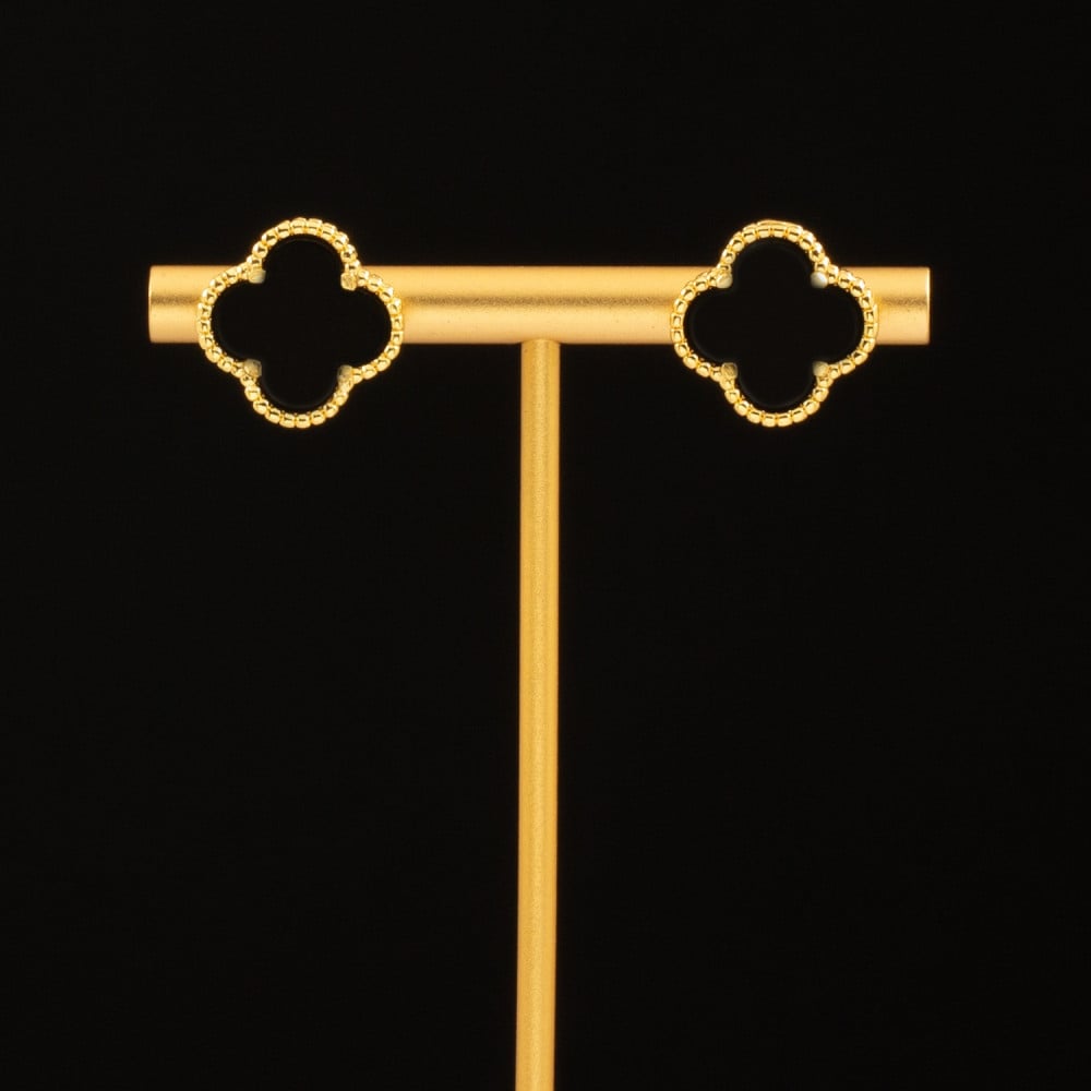 حلق نسائي تصميم براق وصدف اسود