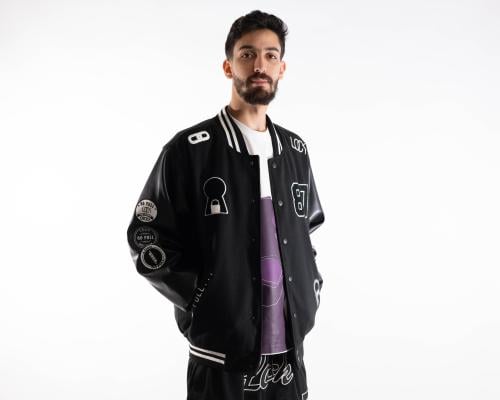 Lock Black Varsity Jacket