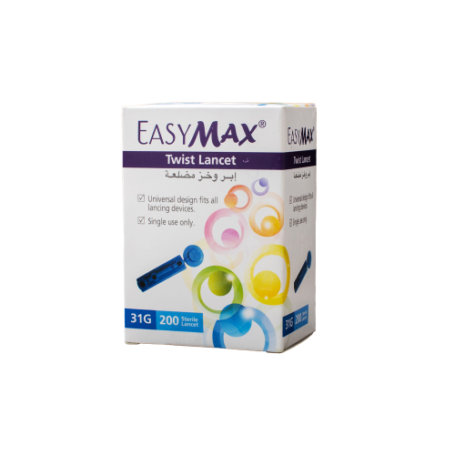 ايزي ماكس ابر وخز 200 حبة | EASYMAX LANCETS 200