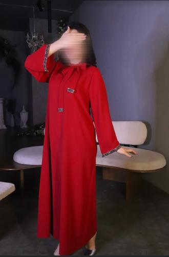 فستان ناعم مع ربطه