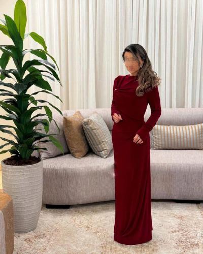فستان احمر باربي الاصلي راقي بطانه بروشور فراشه من...
