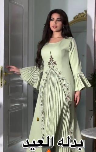جلابيه الخـامة // باربي + تطريز ع القماش الأصلي