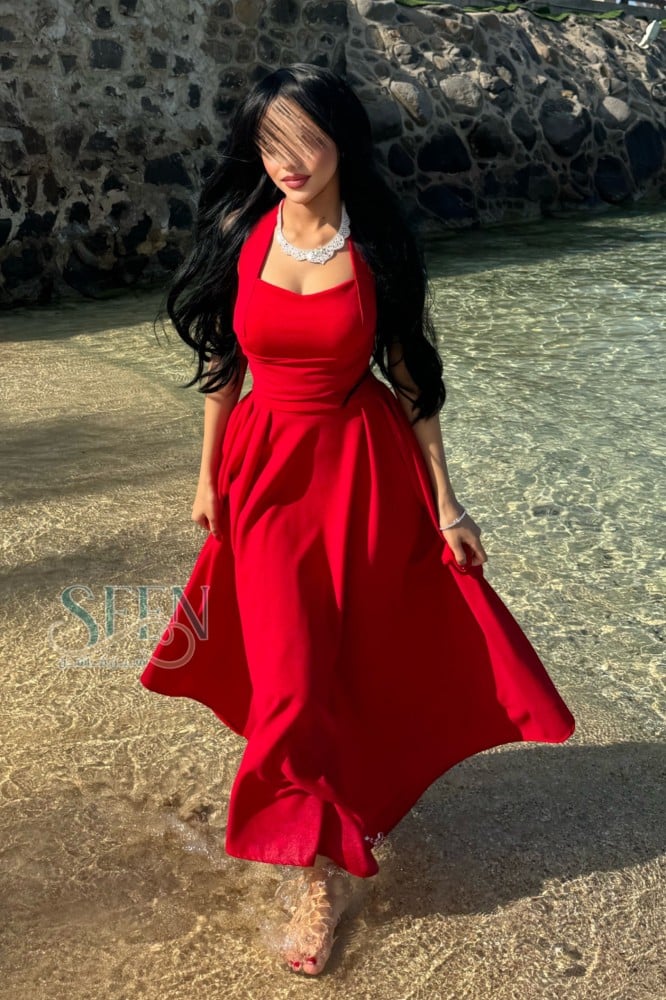 فستان أحمر سهرة طويل - فستان سهرة احمر طويل - فستان سهرة طويل احمر