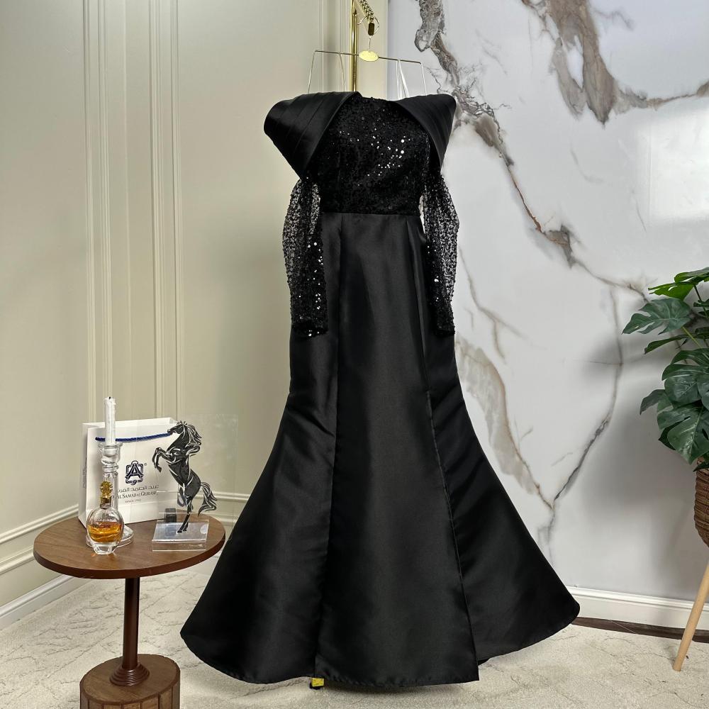 فساتين سهرة - فساتين نسائية -متجر فساتين - فستان اسود- فستان نوف فاشن