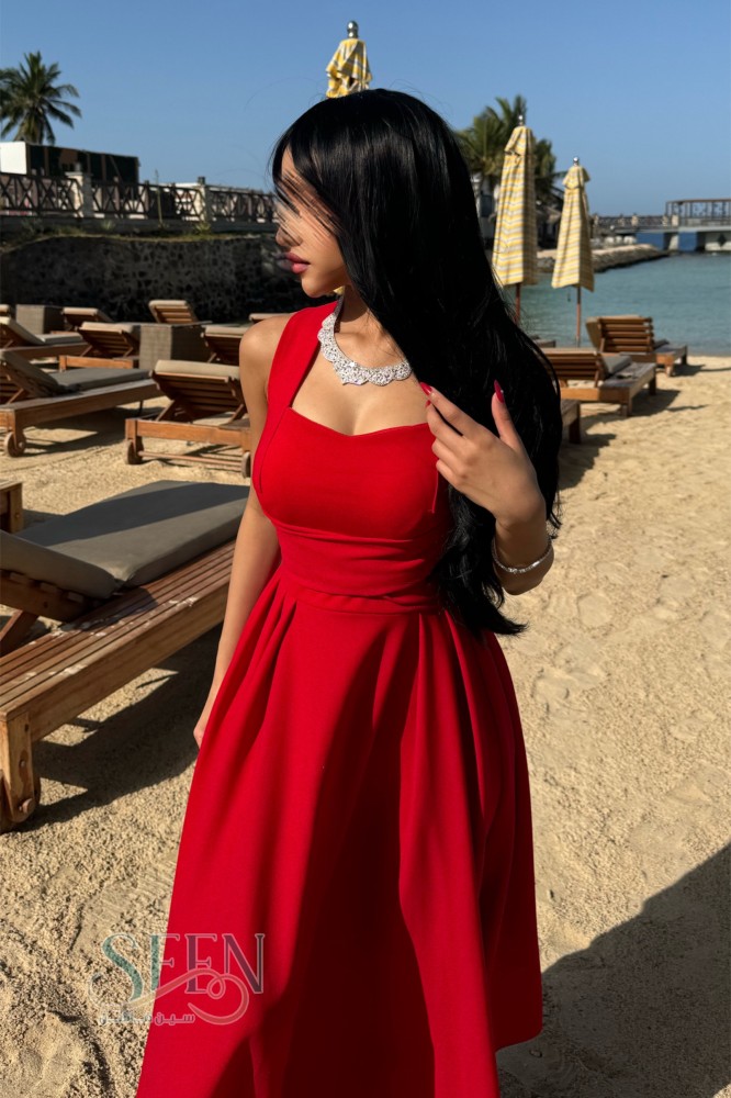 فستان أحمر سهرة طويل - فستان سهرة احمر طويل - فستان سهرة طويل احمر