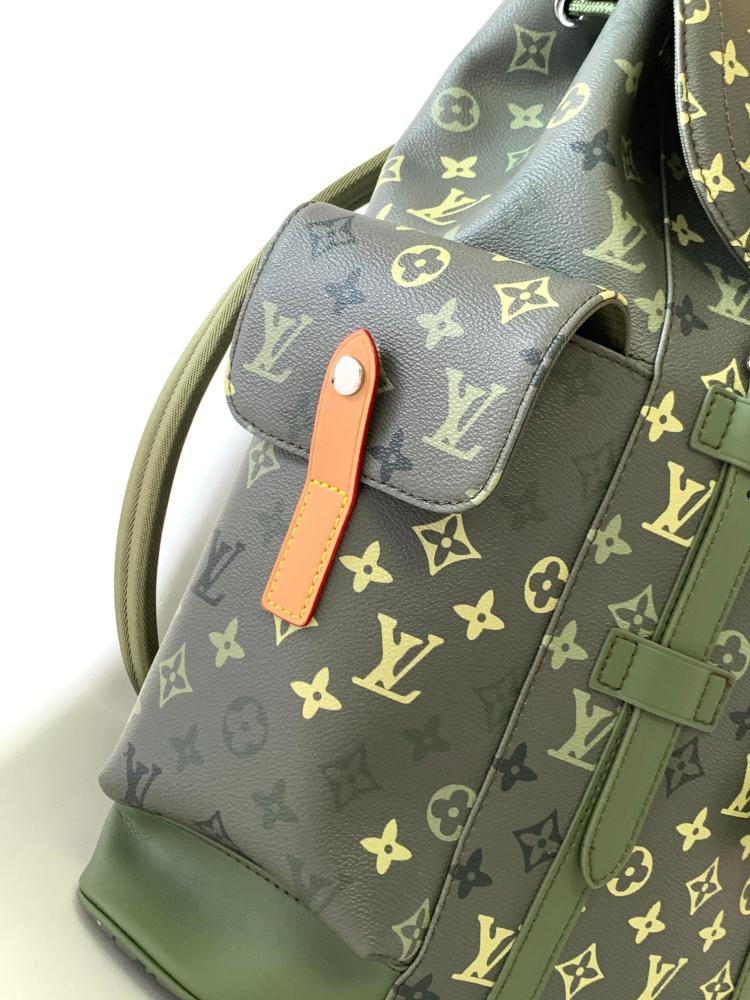 green louis vuitton backpack Discovery PM Monogram Surplus Khaki williams creates a bold bright version with primary color LV Discovery Backpack PM Monogram