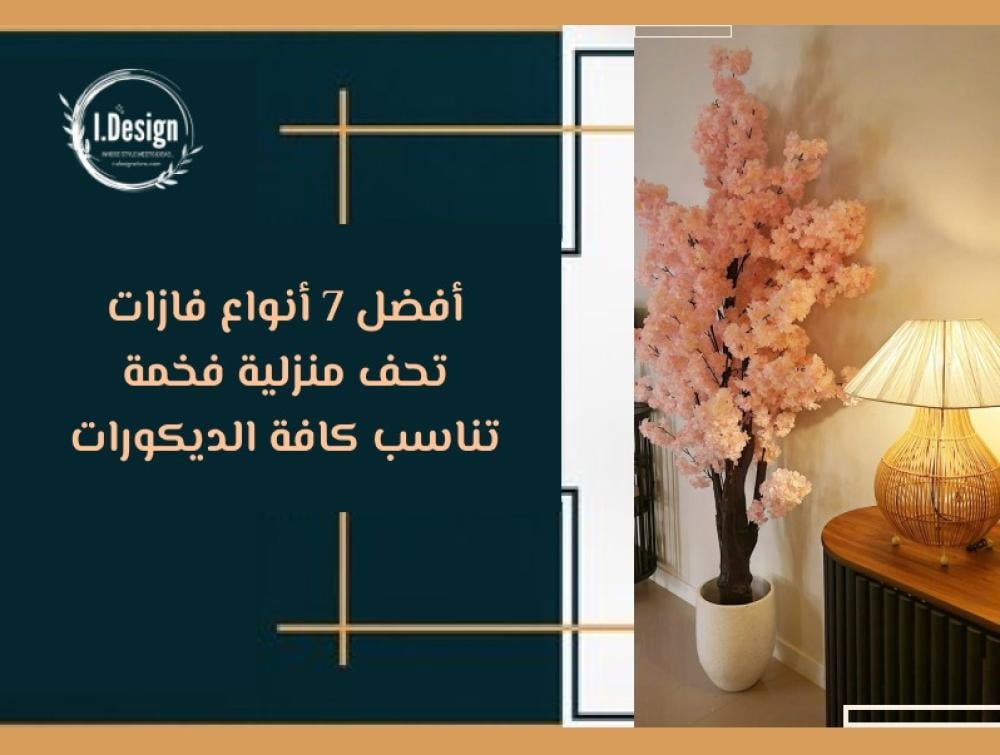 أفضل 7 أنواع فازات تحف منزلية فخمة تناسب كافة الديكورات