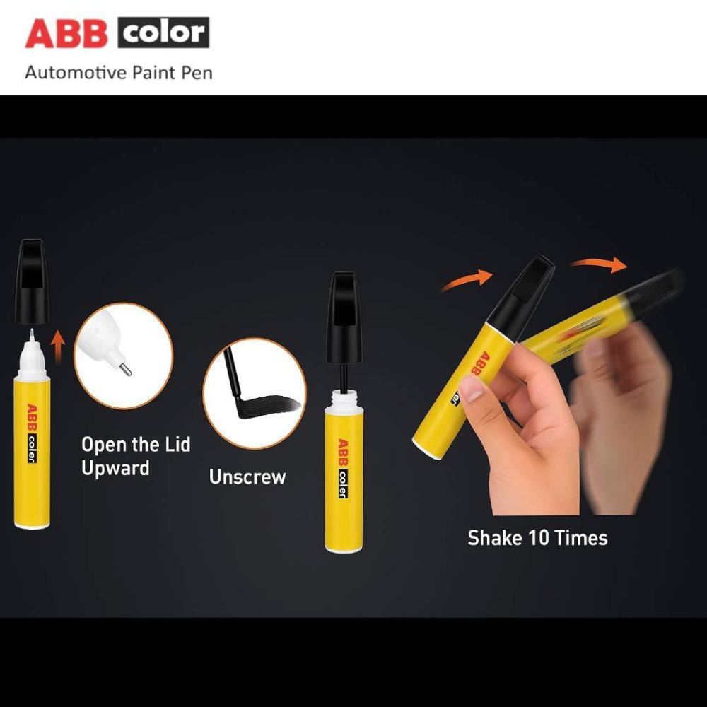 محتويات قلم خدوش ABBcolor تويوتا إنوفا 070 Pearl White