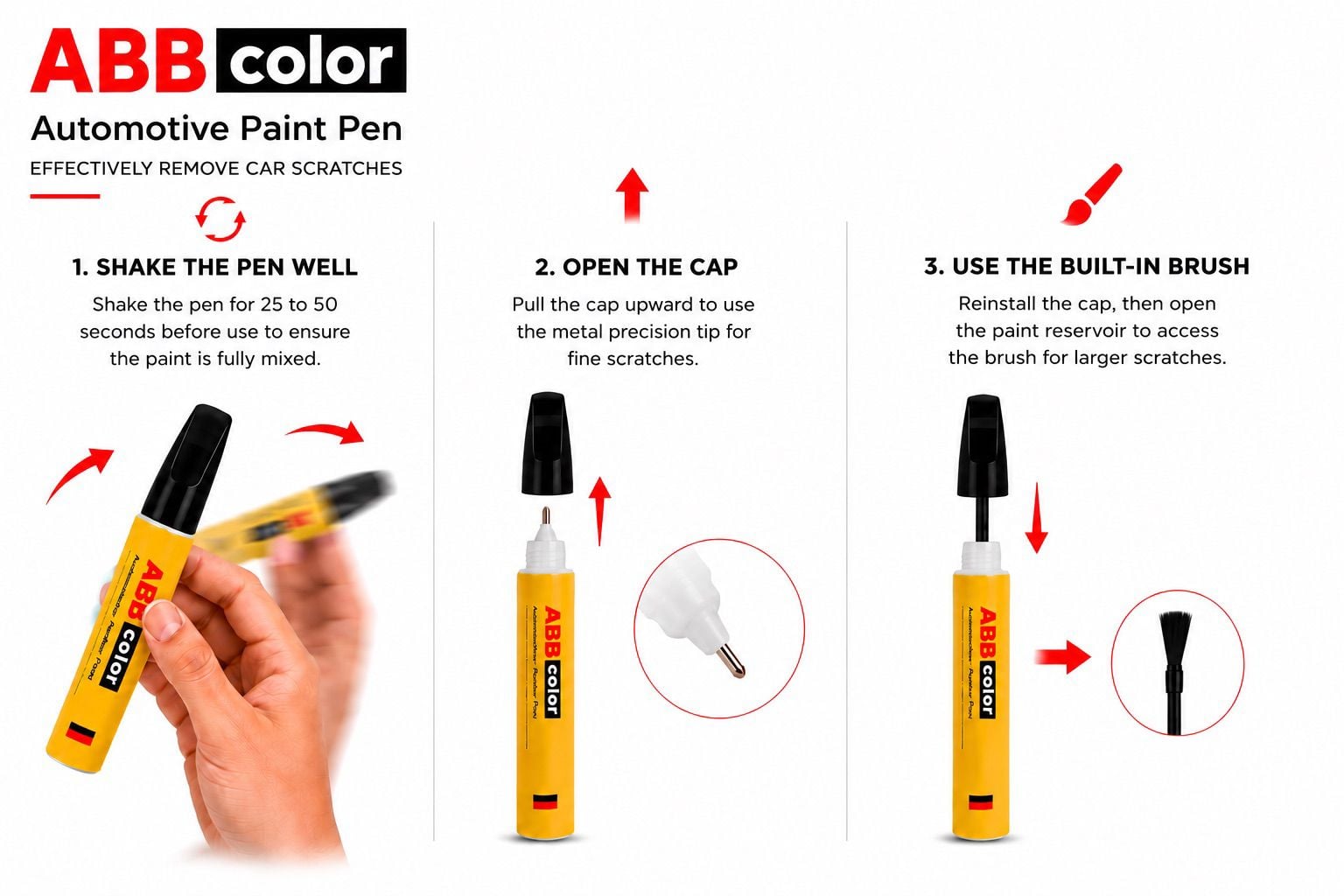 How to use Toyota Corolla 070 touch up paint pen