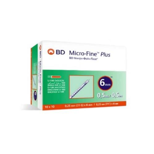 BD Microfine - محقنة BD Microfine Plus 6 مم × 0.5...