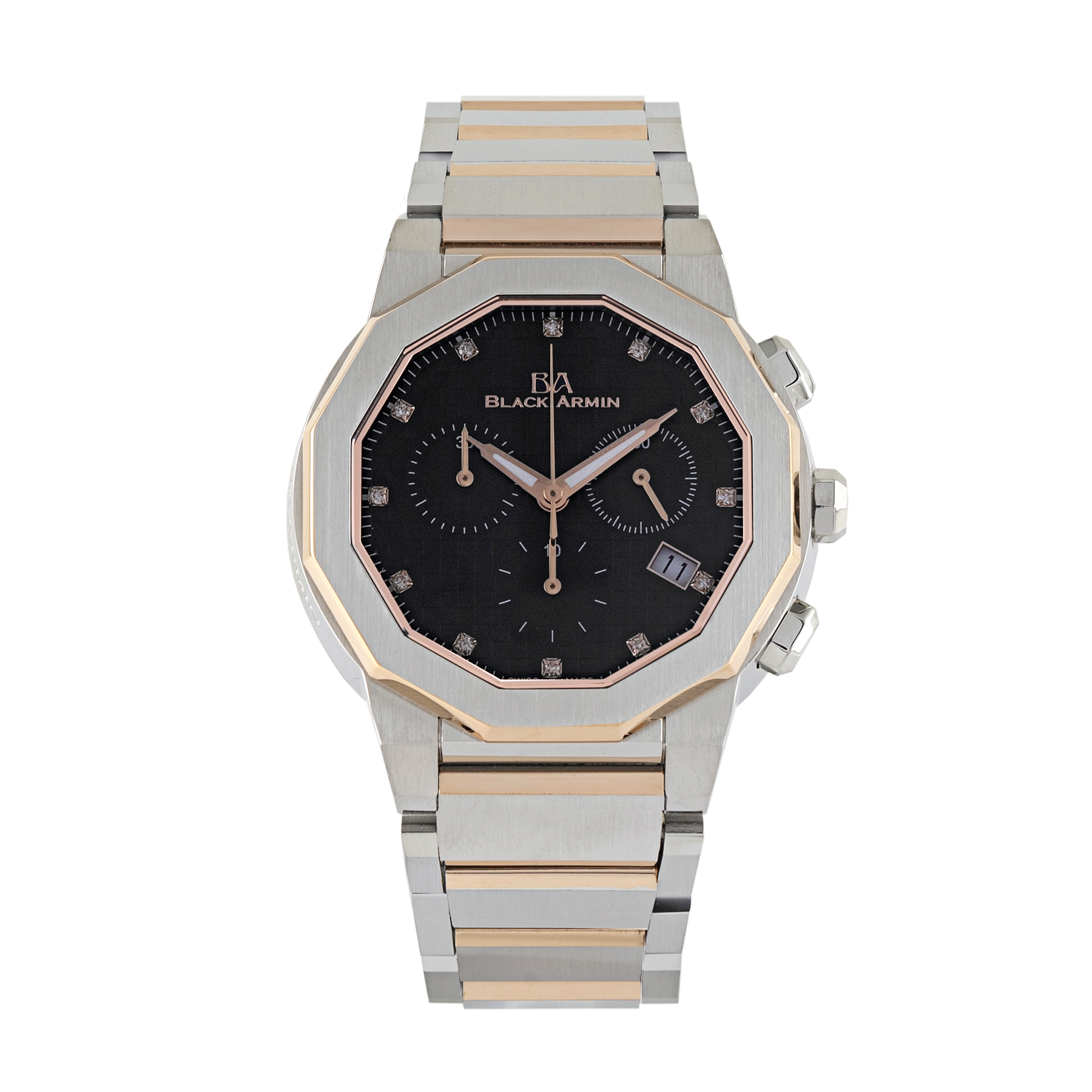 BLACK ARMIN DIAMOND MEN'S WATCH KBA1646Z03 - ALDAHAM