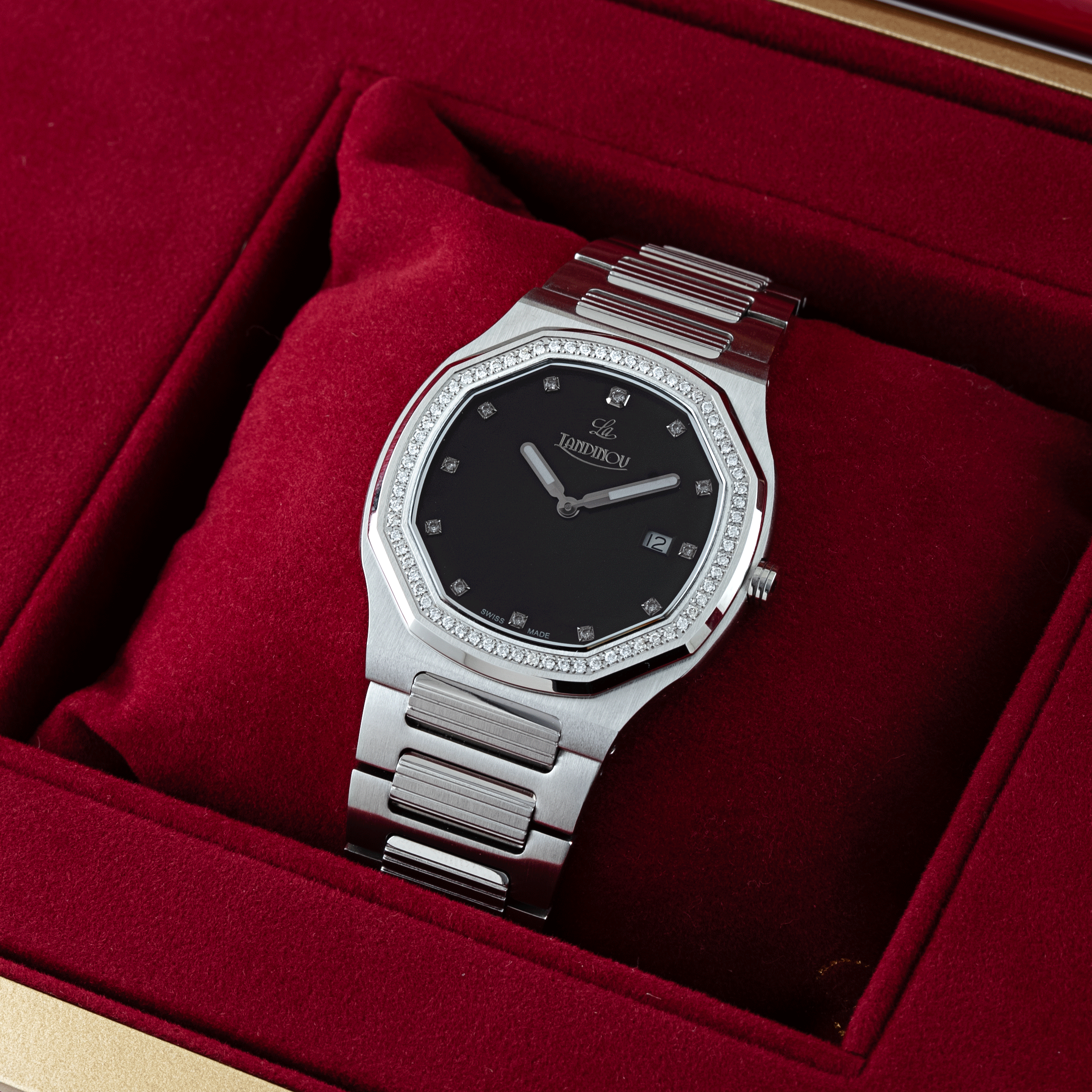 LANDINOV Diamond Men's Watch KLN1675S06 - ALDAHAM