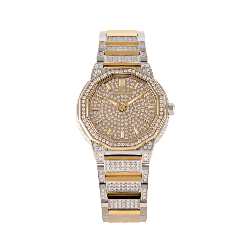 BLACK ARMIN Diamond Men's Watch 1646 - ALDAHAM