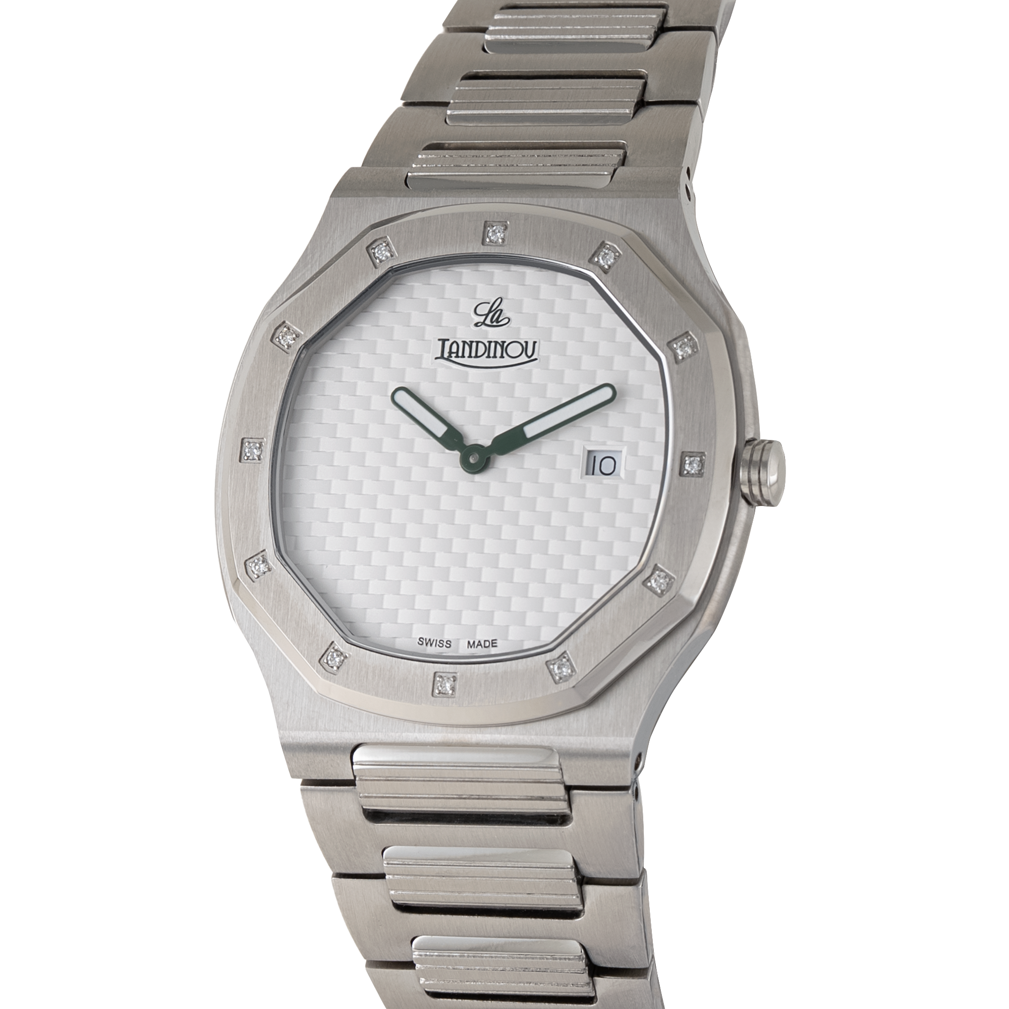 LANDINOV Diamond Men's Watch K1675S4 - ALDAHAM