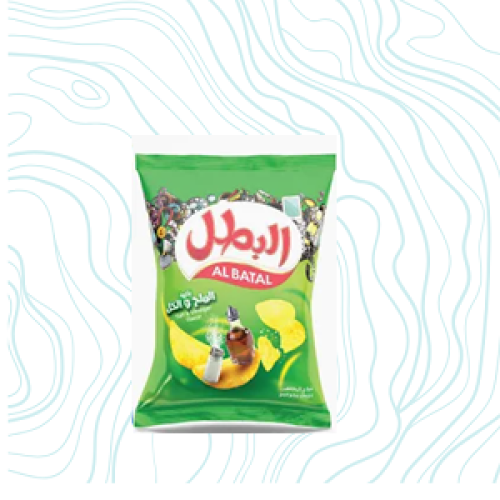 شبس البطل ملح وخل 155 جرام