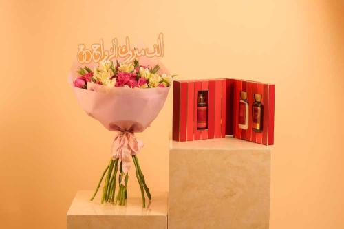باقة زواج مع ماجيك عود