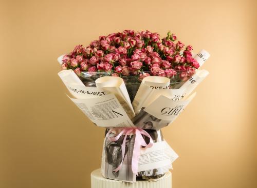 باقات ورد بيبي روز دبل كلر