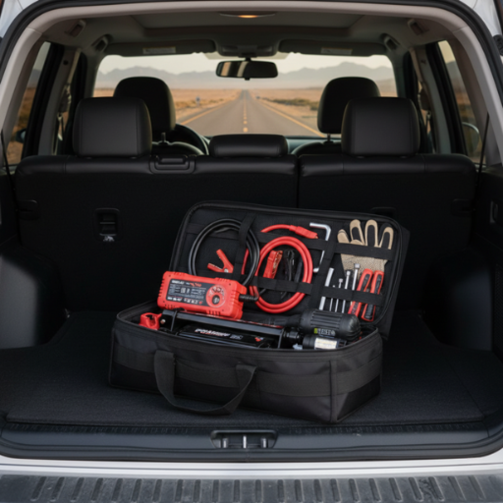 حقيبة أدوات صيانة السيارات المتكاملة للطوارئ