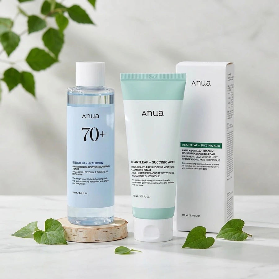 مجموعة تنظيف البشرة Anua