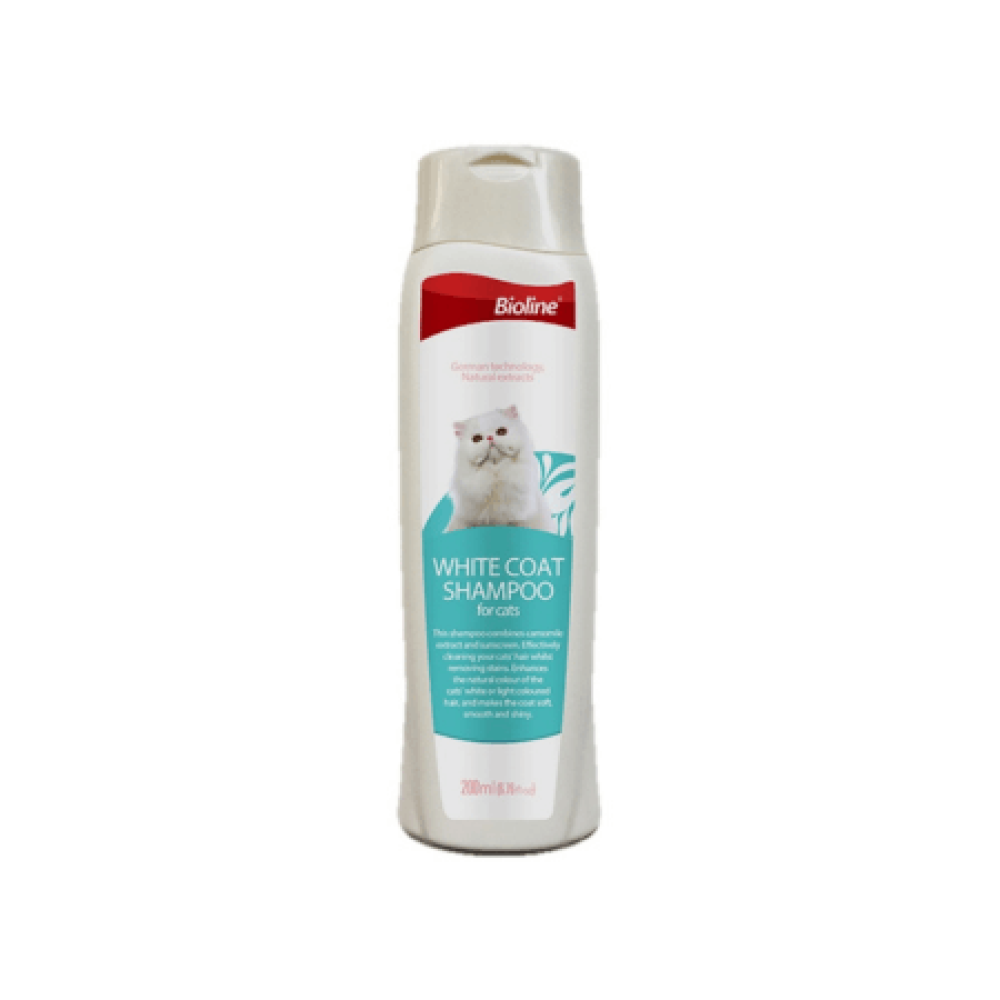 بيولاين شامبو للقطط ذات الشعر الابيض 200ml