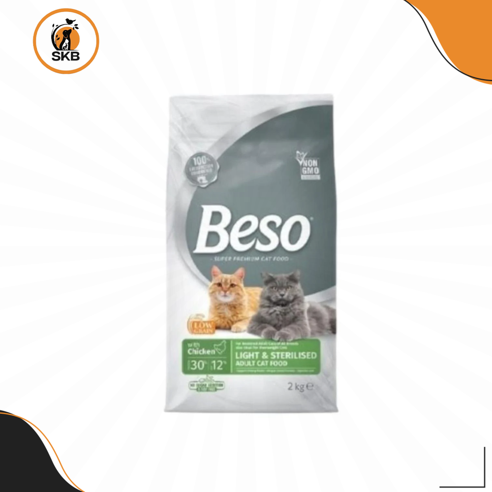 بيسو طعام جاف للقطط المعقمة 2kg