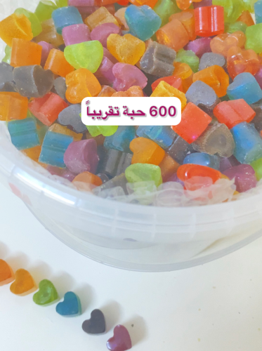 كيلو مستكة قلوب 10 روائح 600 حبة بالجملة