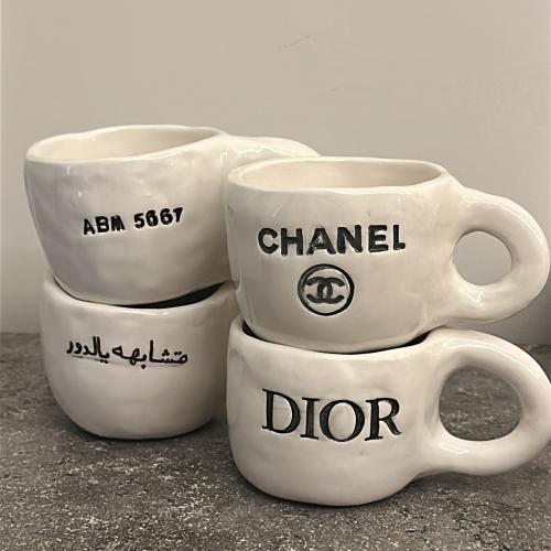 4 اكواب فخار