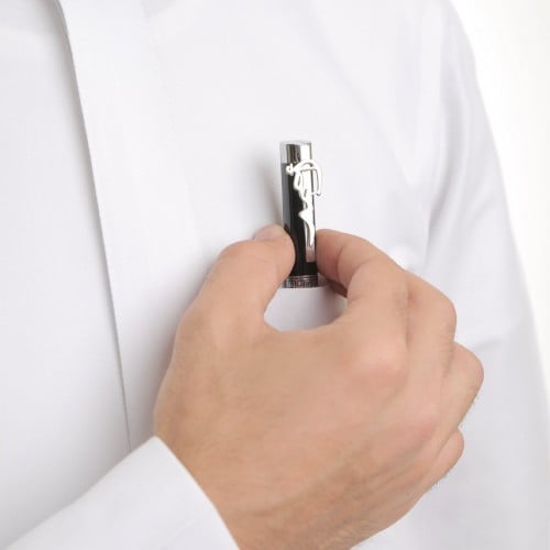 قلم بالاسم مطلي بي الفضه