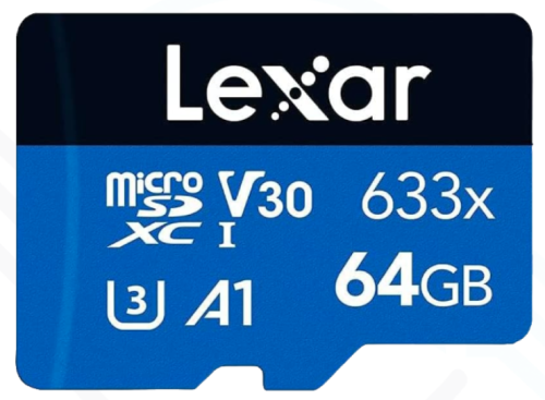 ذاكرة ليكسارا مايكرو اس دي Lexar 64GB تدعم 4K