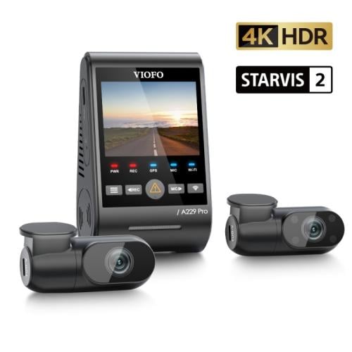 داش كام VIOFO A229 pro ثلاث كاميرات أمامية دقة 4K...