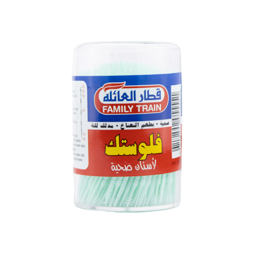 قطار العائلة مناكش اسنان بلاستك مدور ( ثلاث الوان...
