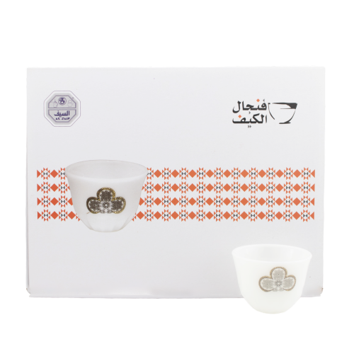 السيف فنجال زجاج كوري L رقم 5143- 12 حبة