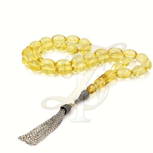 سبحة (كهرمان بولندي طبيعي) فضة عيار 925