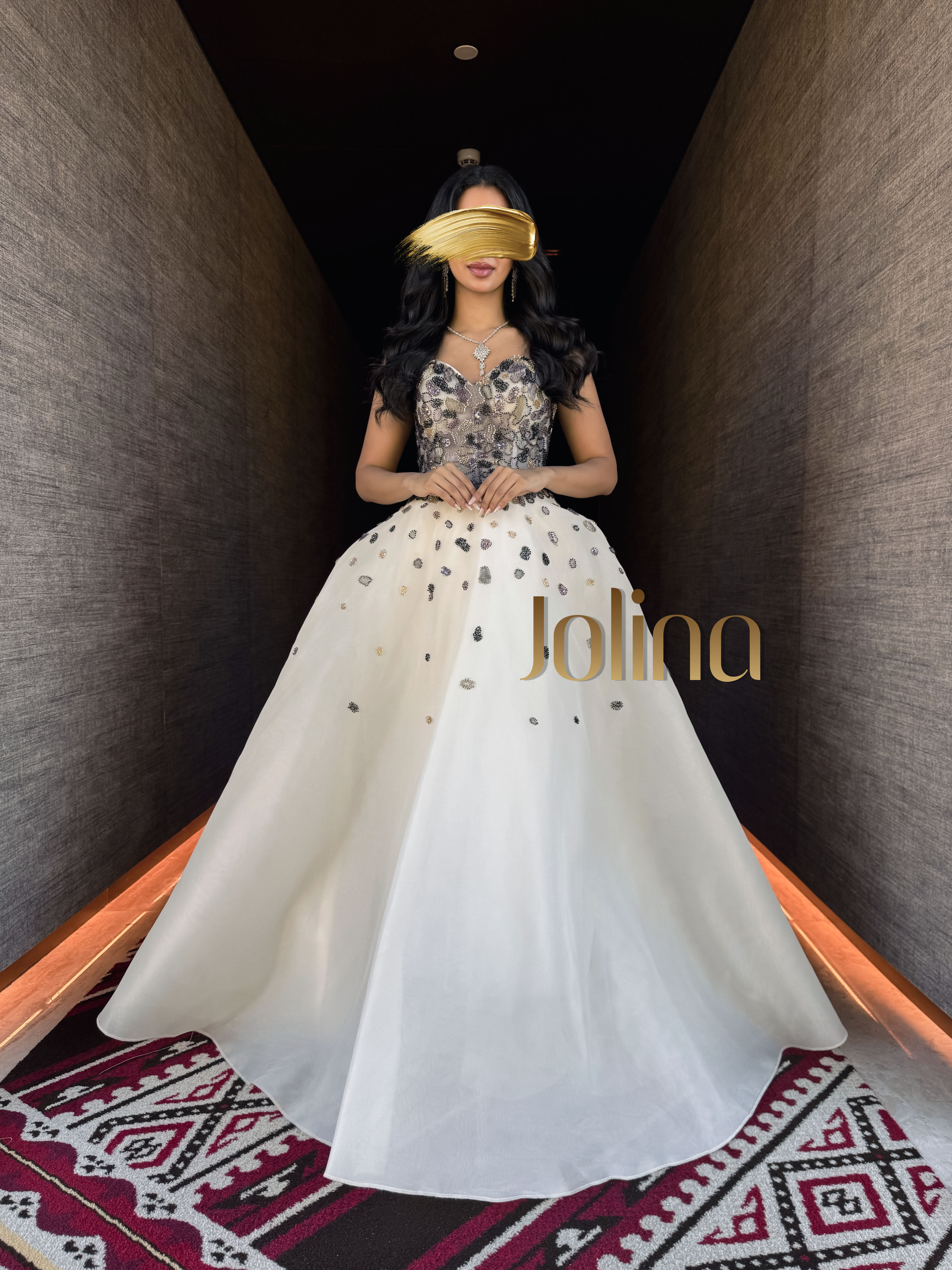 Wahaj وهج  Stardust Beige Gown