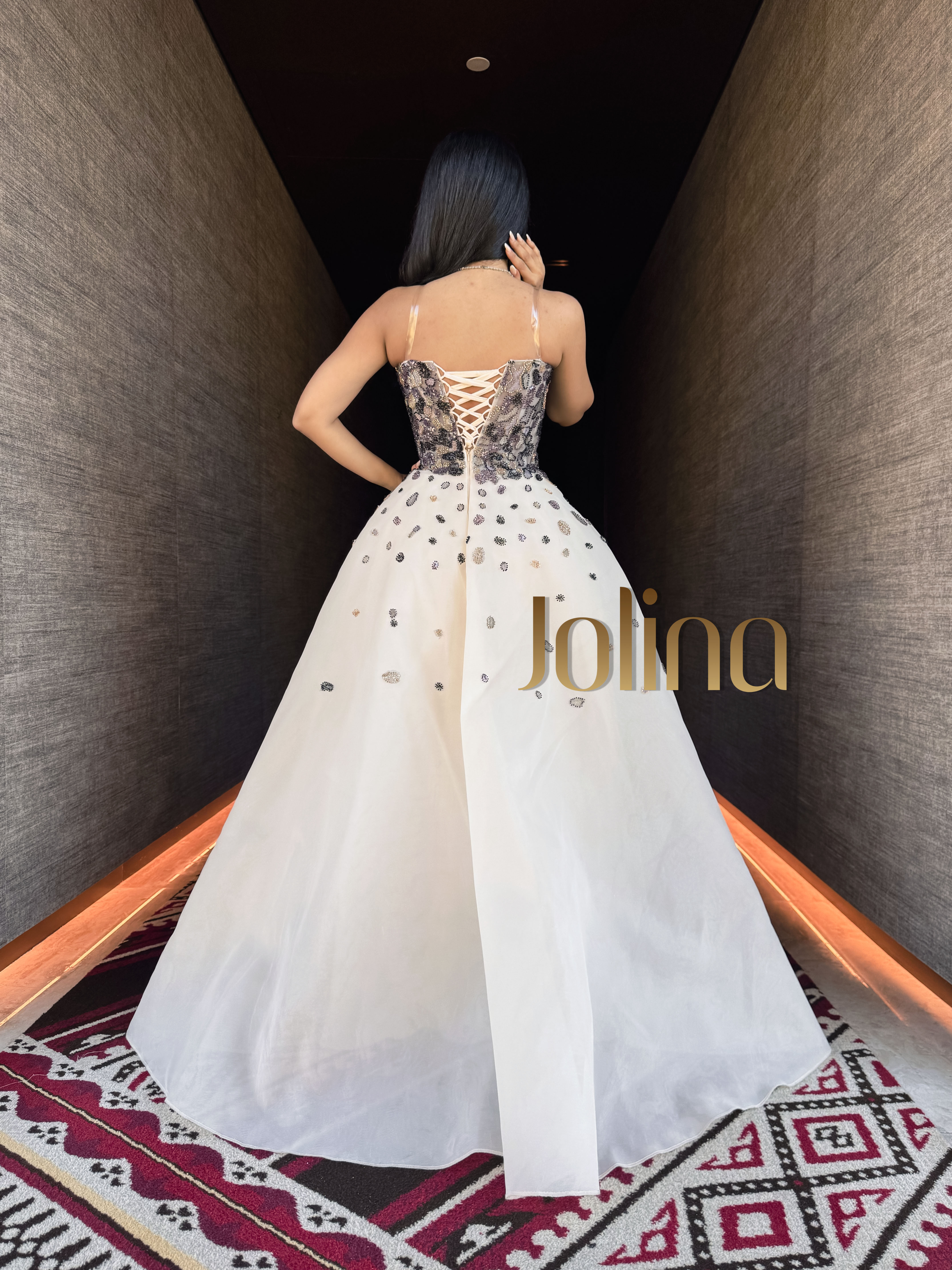 Wahaj وهج  Stardust Beige Gown