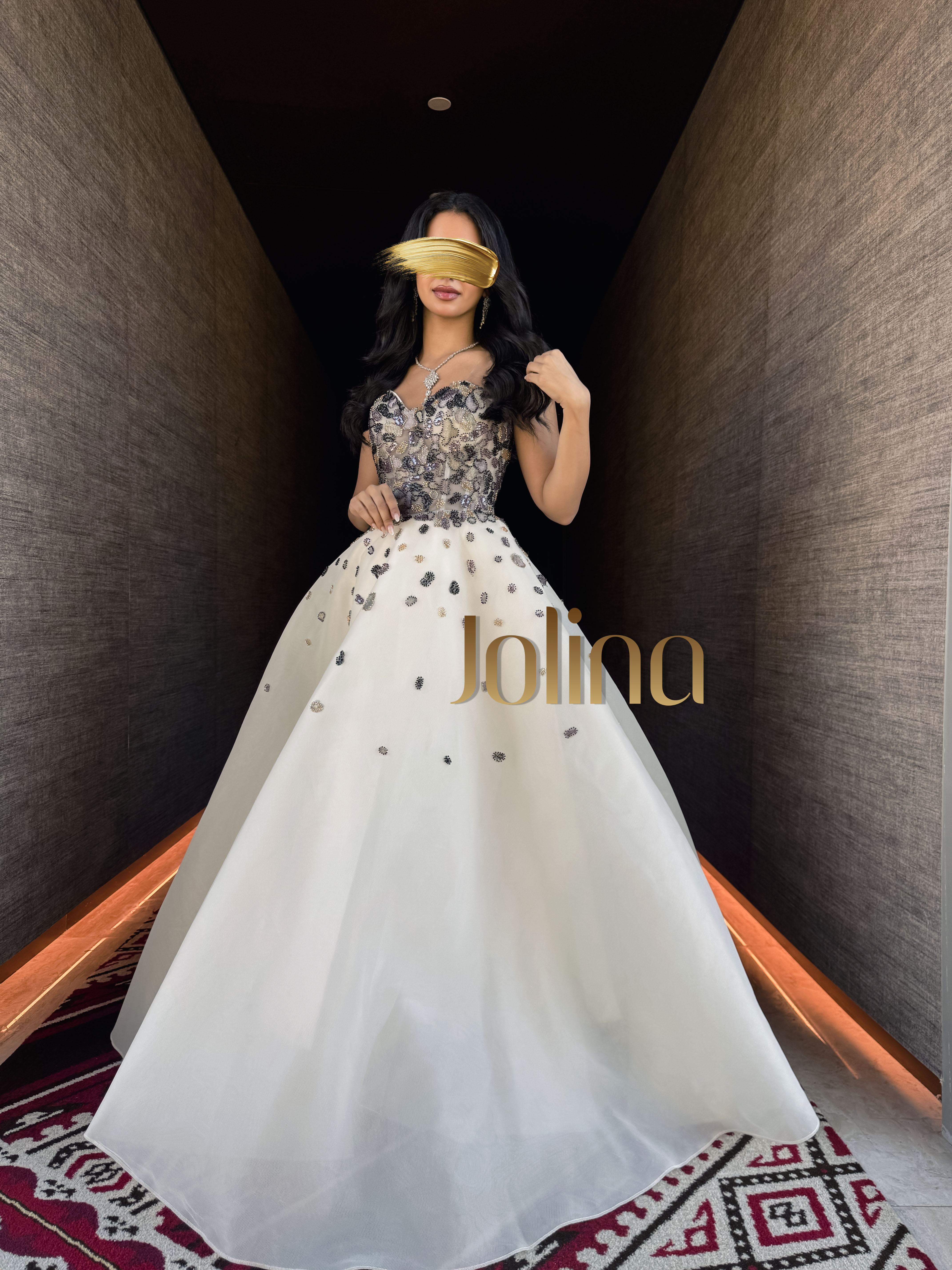 Wahaj وهج  Stardust Beige Gown