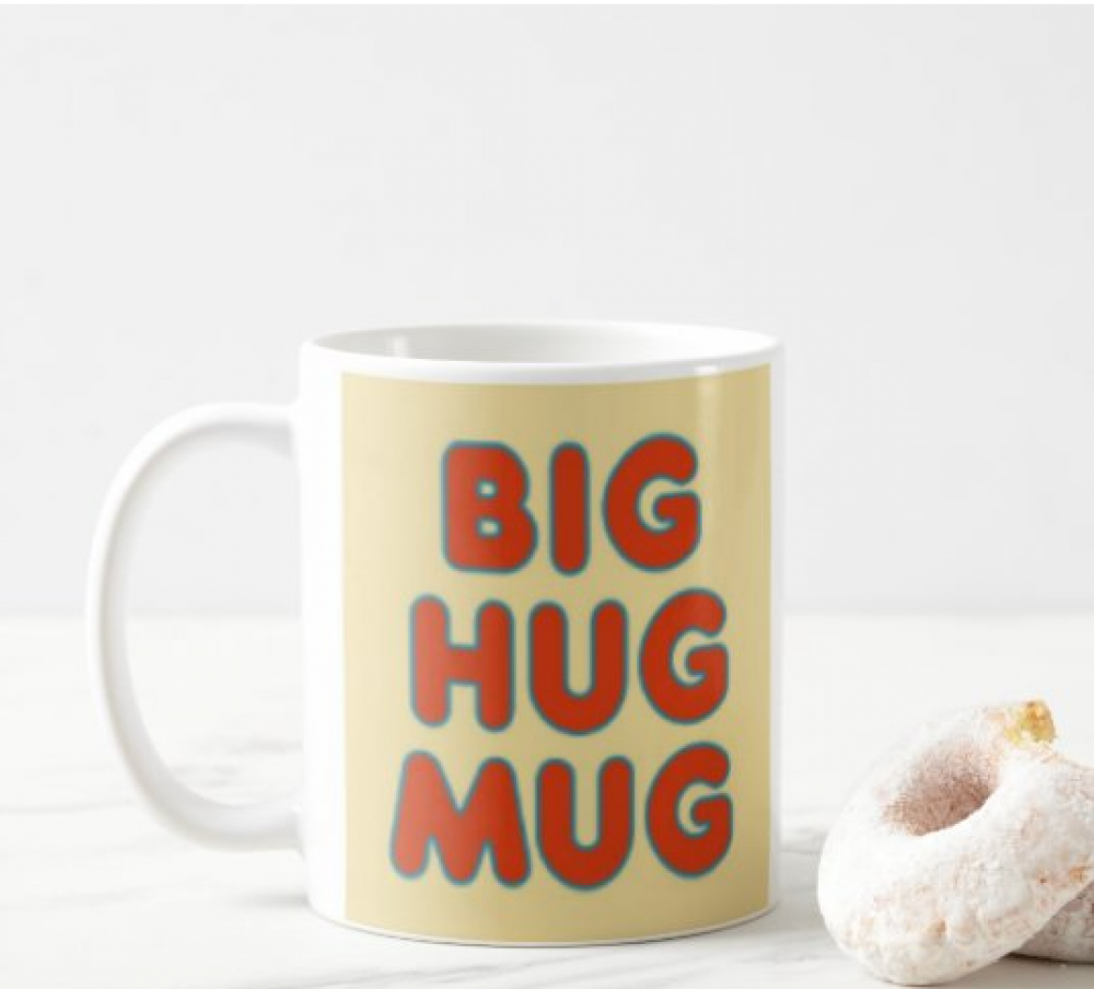 كوب Big Hug Mug مطبوع من ع كيفي