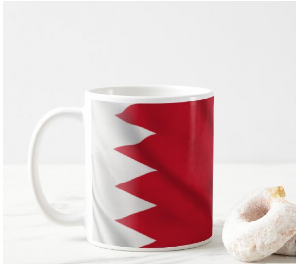 كوب علم دولة البحرين مطبوع من ع كيفي
