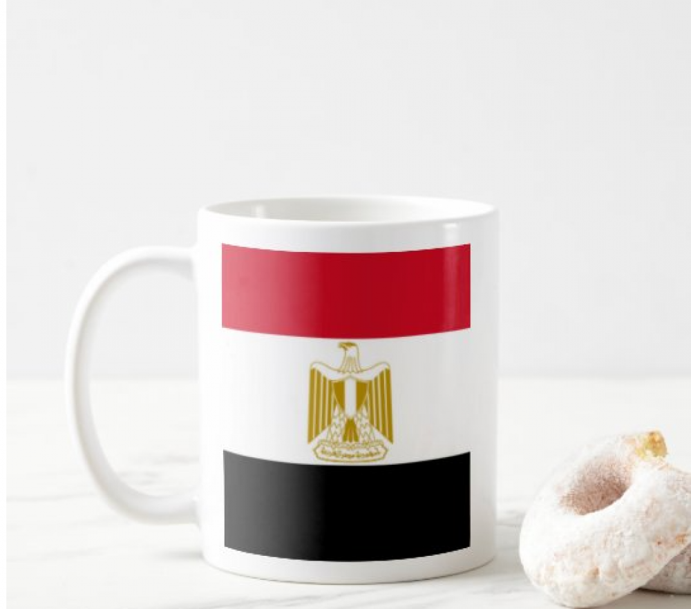 كوب علم جمهورية مصر العربية مطبوع من ع كيفي