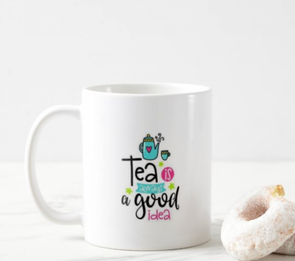 كوب Tea Is good مطبوع من ع كيفي