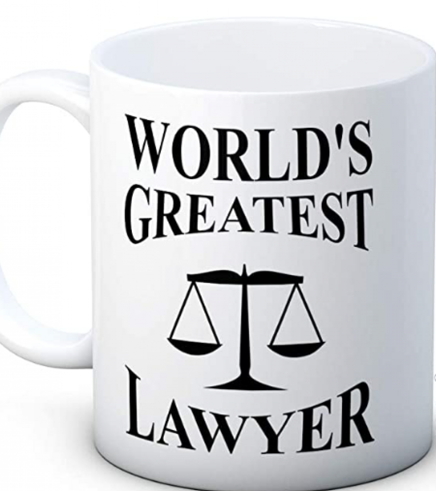 كوب   World's Greatest Lawyer مطبوع من ع كيفي