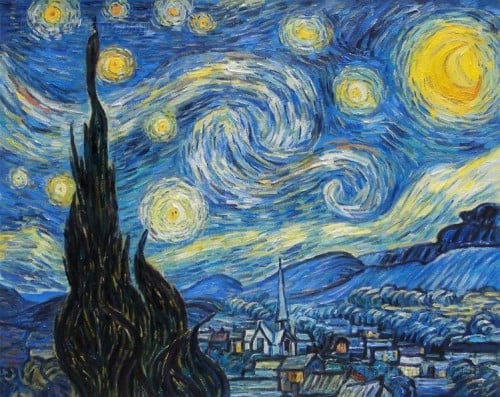 لوحات تلوين مرقمة | Starry night