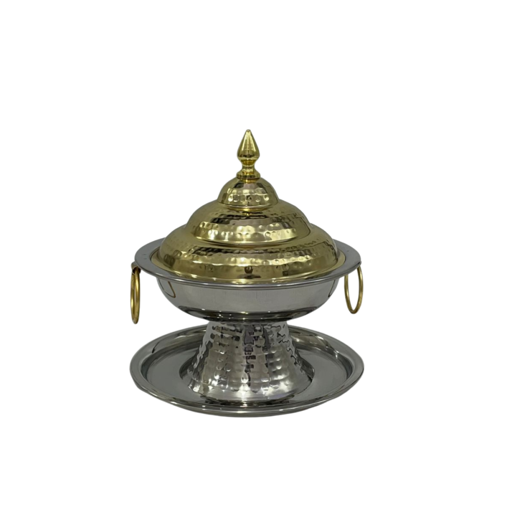 تمريه بقاعدة وغطاء لونين 16 سم