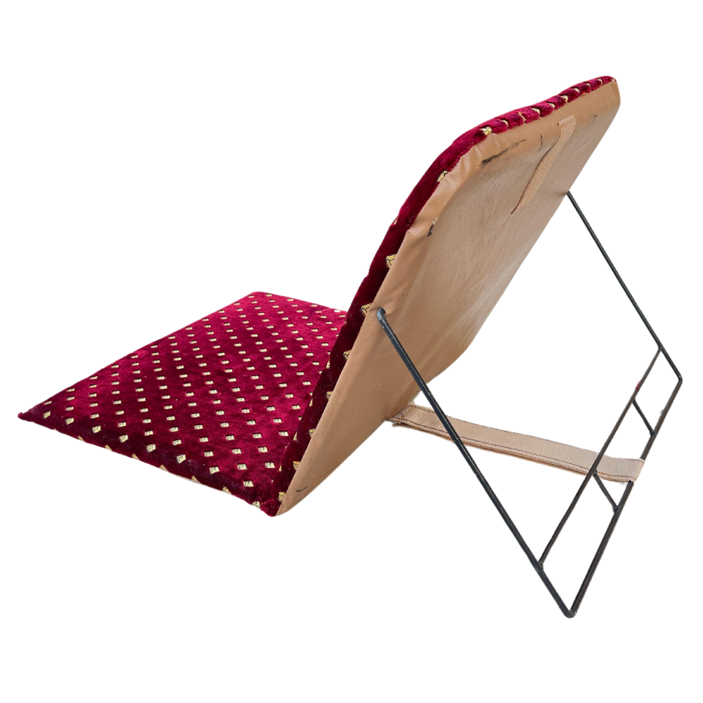 كرسي رحلات نقش احمر منقط كبير البراري