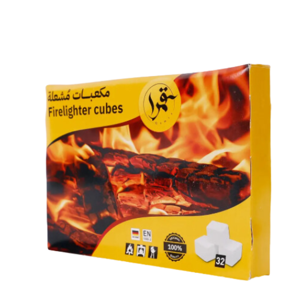 مكعبات ابيض ولاعة النار 32 قطعة