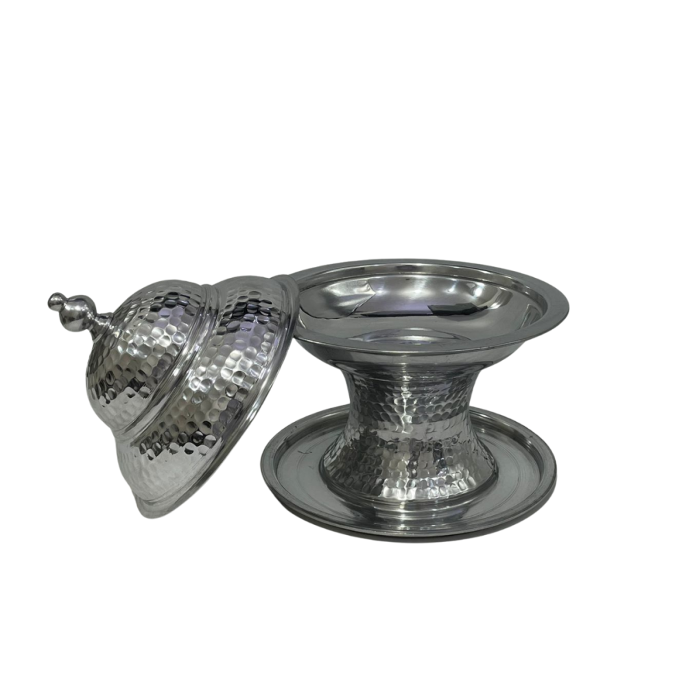 تمريةالمنيوم بقاعدة وغطاء 20 سم