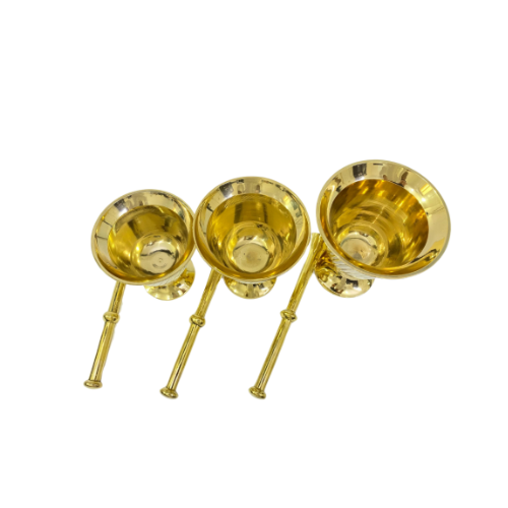 طقم نجر نحاس هندي ثلاث احجام